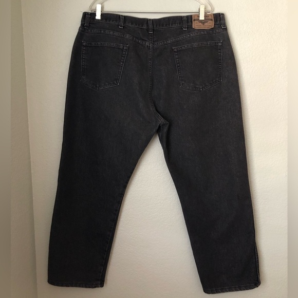 Wrangler Black Washed Jeans Labeled 42x29 - Picture 2 of 9